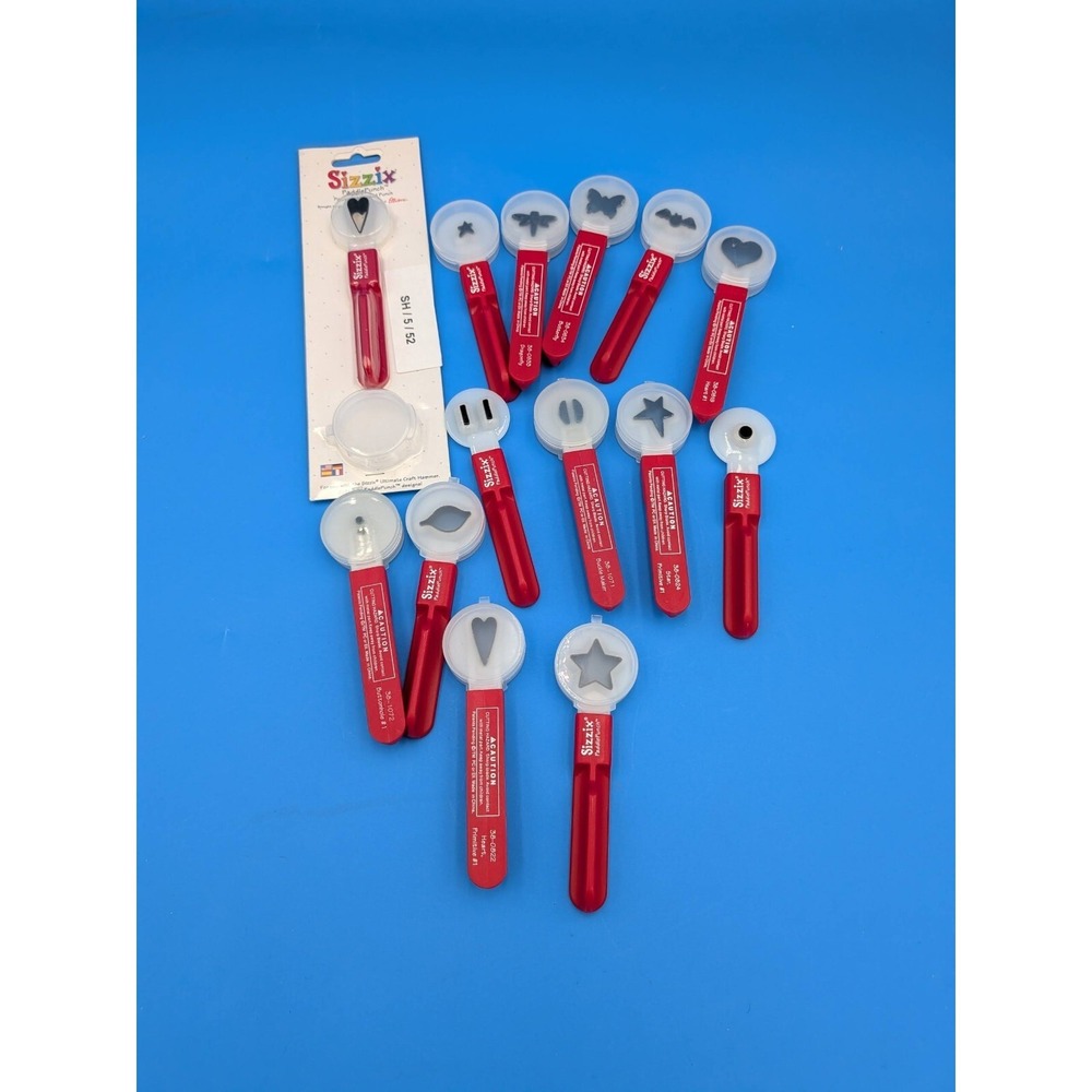 Reseller Crafting Enthusiast Lot of 10+ Sizzix PaddlePunch Hand punches